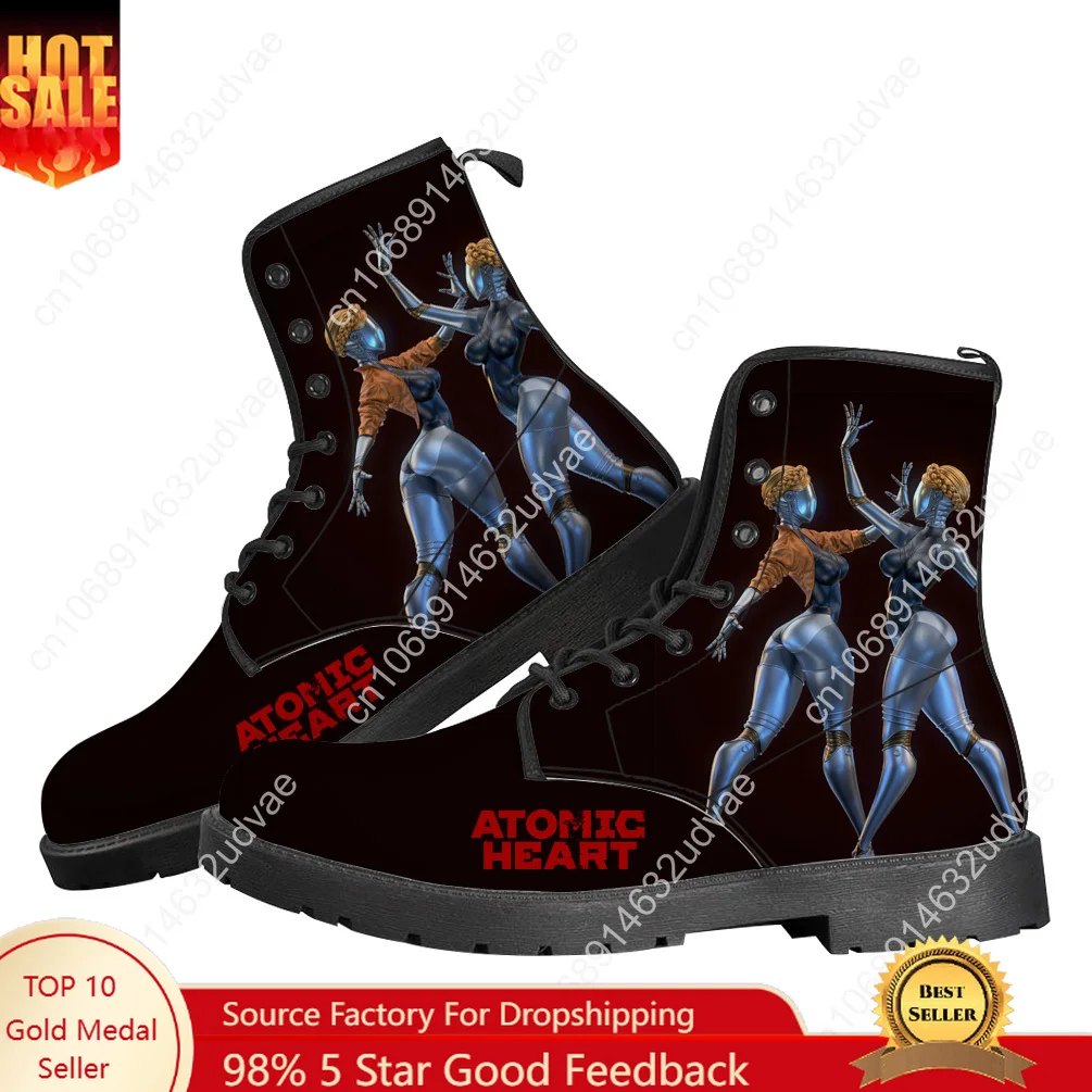 

Atomic Heart Boots Mens Womens Teenager Shoes Casual Boot Outdoor Light High Quality Couple Print on Demand Customize Shoe