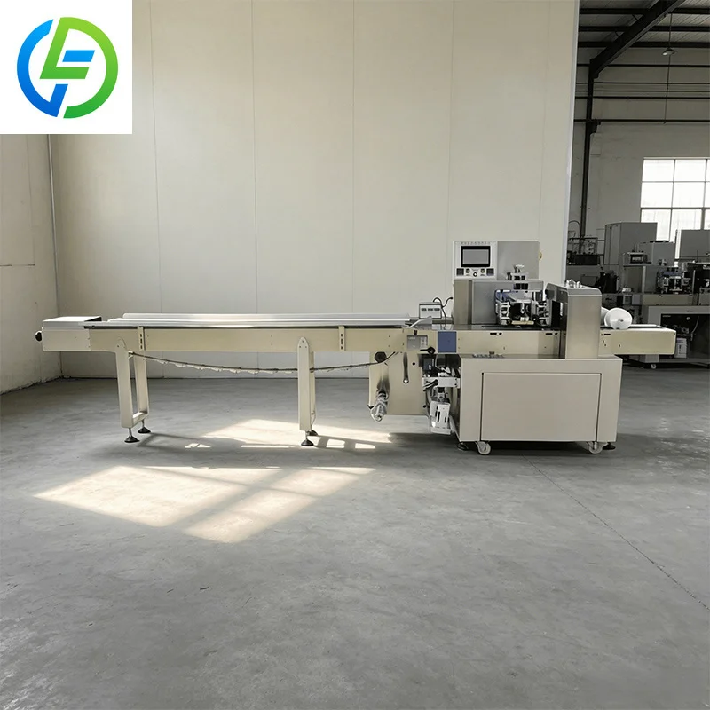 Fully Automatic High-Speed Multi-Functional Food Pillow Packing Machine 40-230bag/min for Industrial Use
