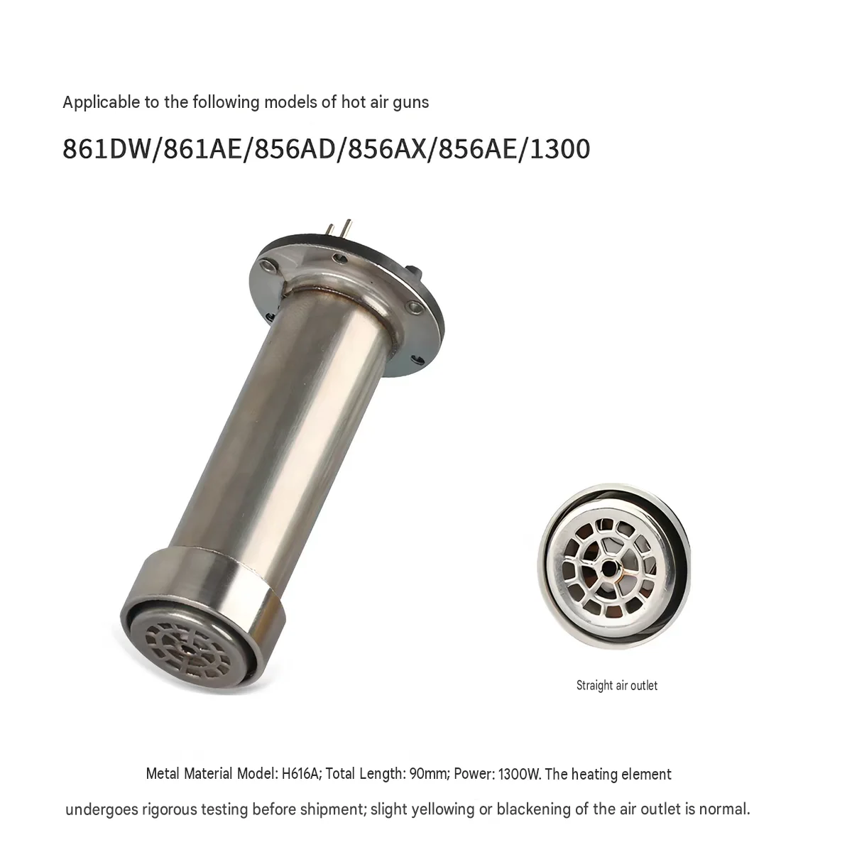 1000W 220V H616A Heating Core Element for Quick 861DW Hot Air Rework Station Handle Soldering Station Repair Parts