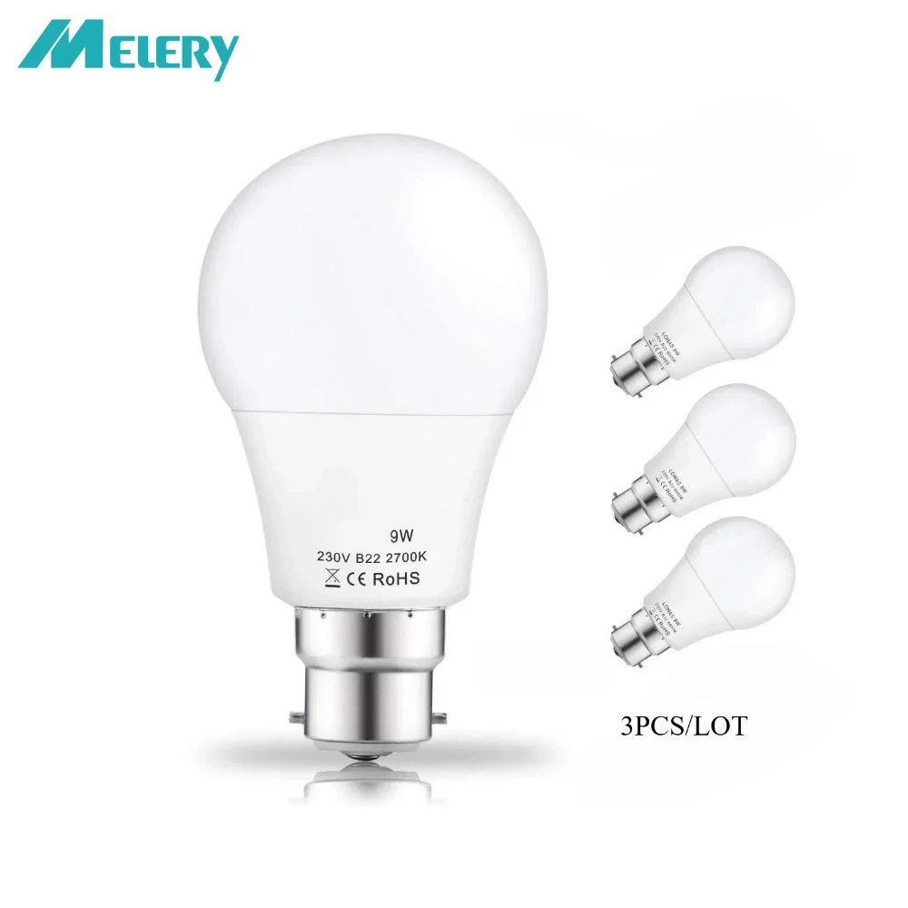 

Melery светодиодные лампы 9 Вт A60 дневной белый 5 шт.