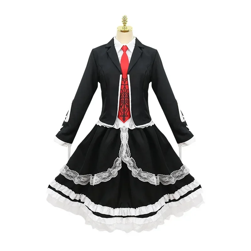 Dangaronpa Celestia Ludenberg Cosplay Dangaronpa Costume School Uniform Women's Halloween Full Set Gothic Lolita Costume Party