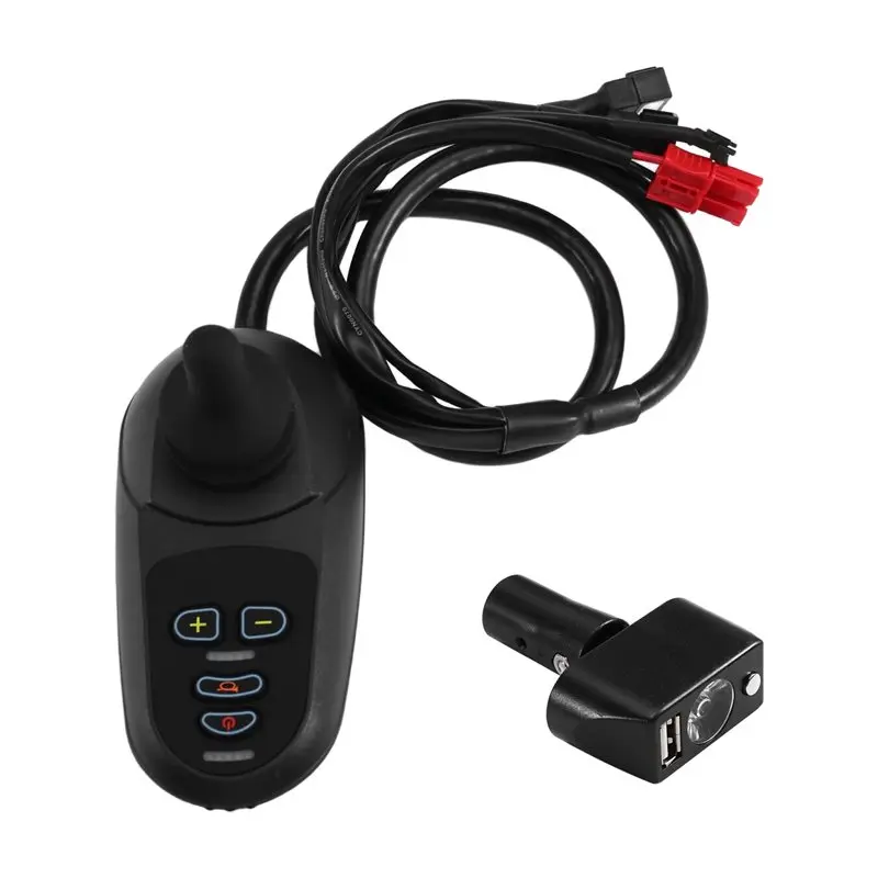 

AS57-электрический контроллер для инвалидной коляски, джойстик, контроллер для инвалидной коляски, USB-лампа для инвалидной коляски