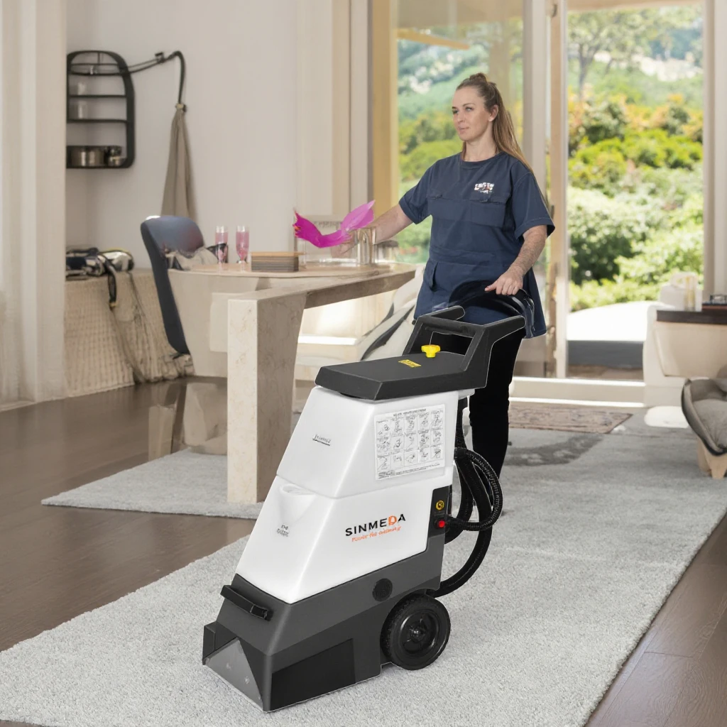 15L Three-in-One Plastic Rug And Carpet Cleaning Machine Electric Hand Push Spray Suction New Condition Cold Water Clean