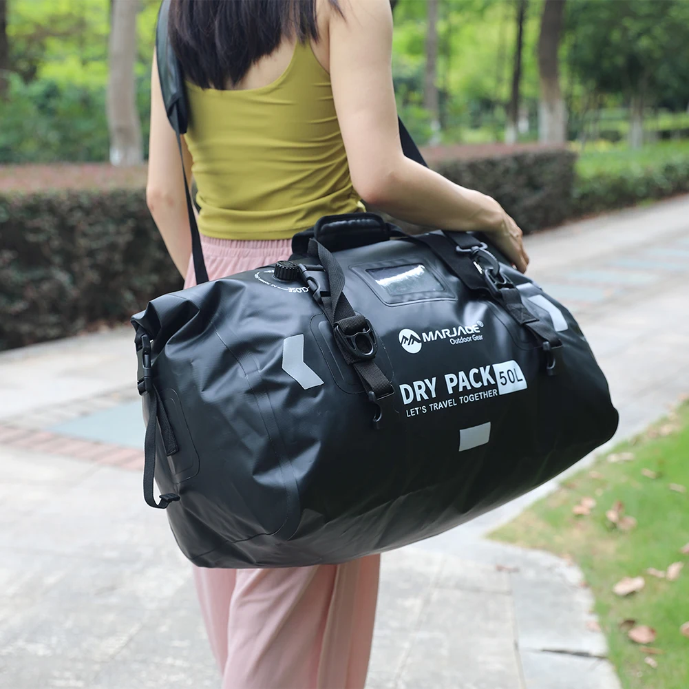 

Сухая сумка для мотоцикла 50 л/80 л, сухой багаж для путешествий на открытом воздухе, IPX6, мотоциклетный рюкзак для багажа для езды на мотоцикле, рыбалки, приключений на открытом воздухе