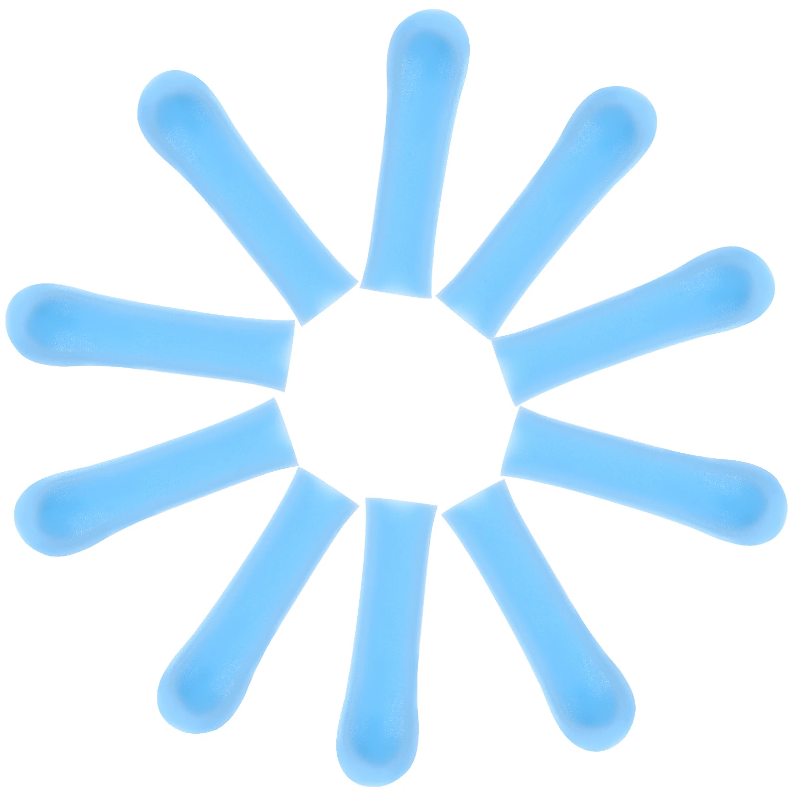 

10pcs Ear Spoon Cover Soft Silicone Replacement Wax Removal Accessory Reusable Blue Travel Ear Cleaning Tool Cover Earwax