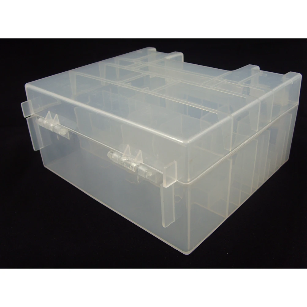 

Storage Box AA 9V Organizer Portable Leakproof Clear PP Material Container Holder