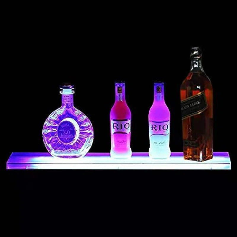 Custom.Acryl Moderne Custom Led Beleuchtete Spirituosenflasche Display Regal Bar Display Rack