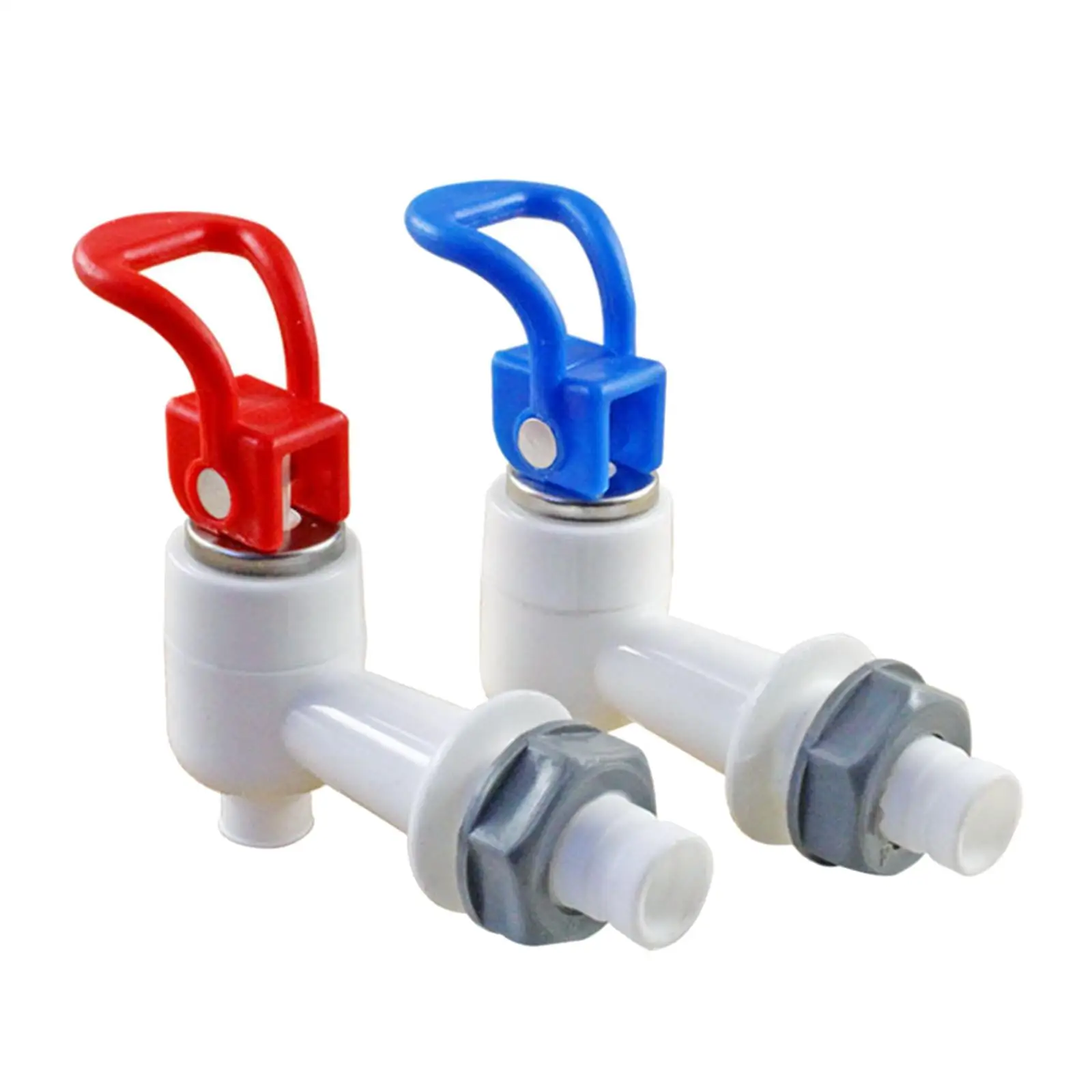 2x 교체 쿨러 수도꼭지 음료 레버 푸어 밸브 외부 스레드 워터 크록 탭 노즐 액세서리 뜨거운 냉수 스피곳