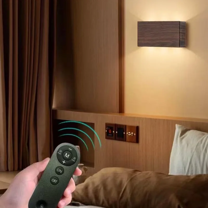 

Charging Wall Lamp with Remote Control Colorful Wall lights Home Battery 5200mah Portable Night Light For Bedside StairSide