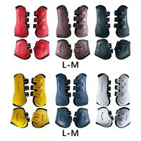 4x Horse Boots Reusable PU Neoprene Gear for Equestrian Enthusiasts Riding