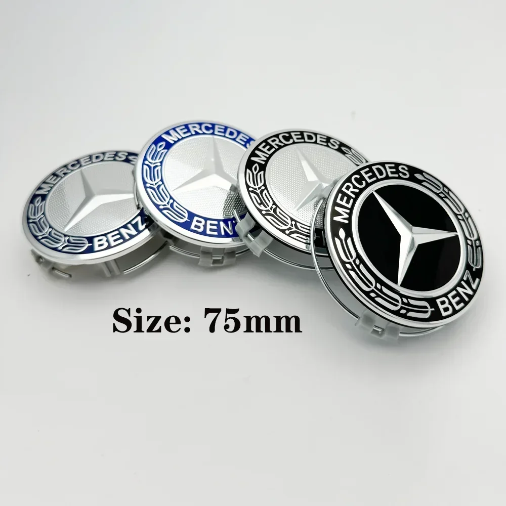 

4Pcs 75mm ABS Car Wheel Center Logo Hub Cap For Mercedes Benz C207 C218 A207 C117 CLA CLS E Class W212 S212 X166 W176 W205 W246