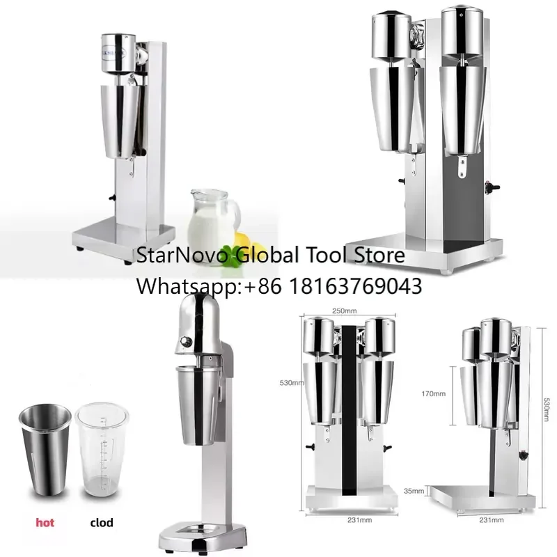 2026 Hot！ Double Head High Speed Milkshake Shake Machine Milkshake Drink Malt Mixer Maker Machine for Sale