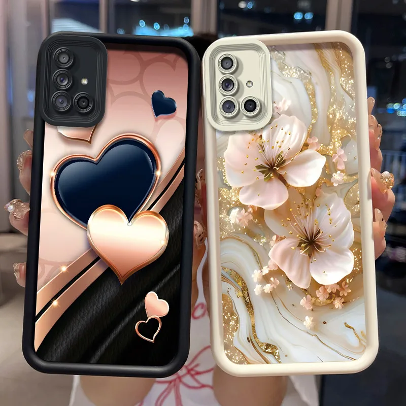 Shockproof Phone Case For Samsung Galaxy M31s Camera Full Cover For Samsung Galaxy M51 Casing Elegant Trending Daisy Casing
