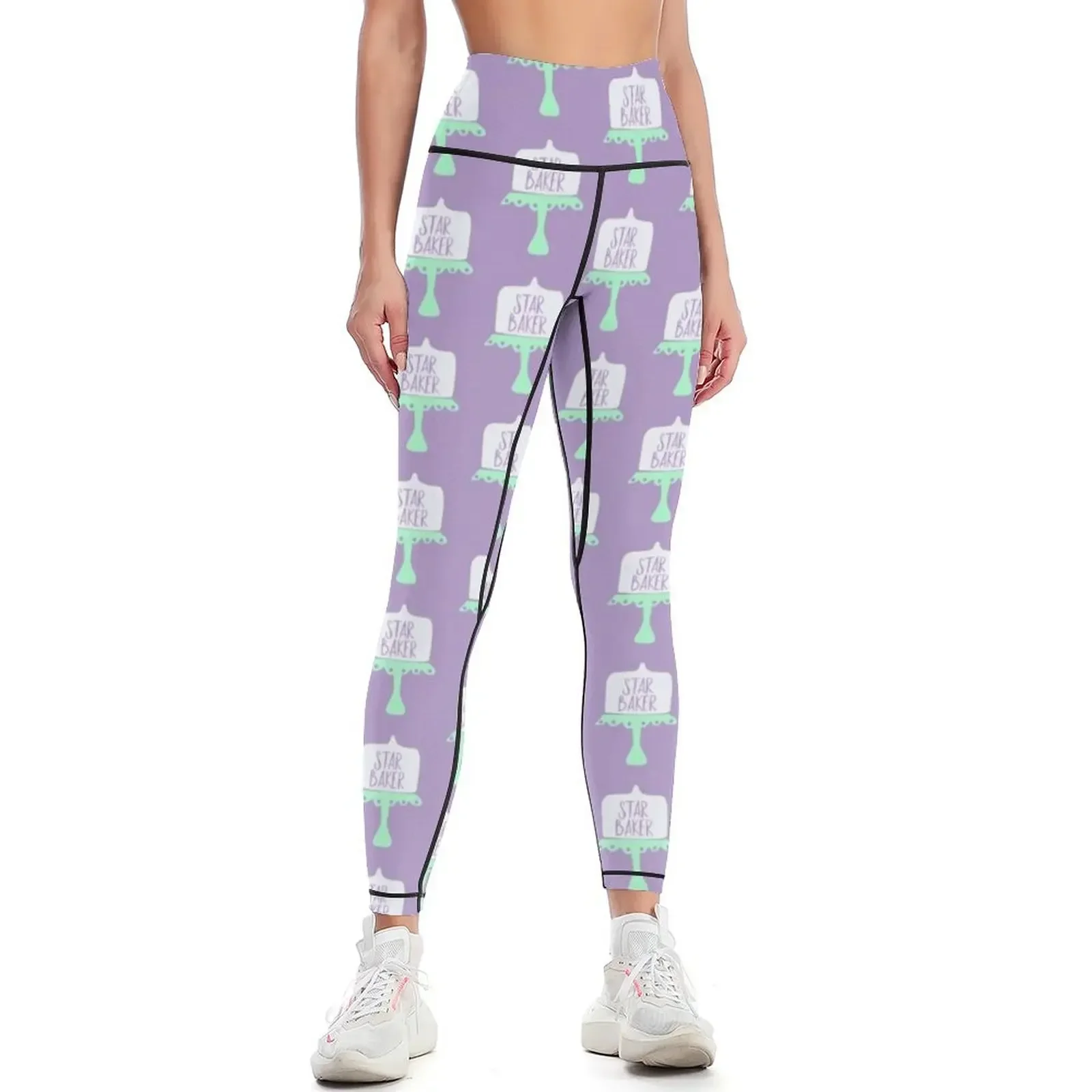 

Star Baker, Great British Bake Off Design, GBBO Leggings push up legging Legging sport Sports pants for Womens Leggings