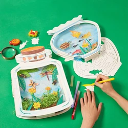 Children DIY The World In The Bottle Handmade Craft Toys Handmade Materials Package Drawing Educational Toys Kids Gift DIY Toys