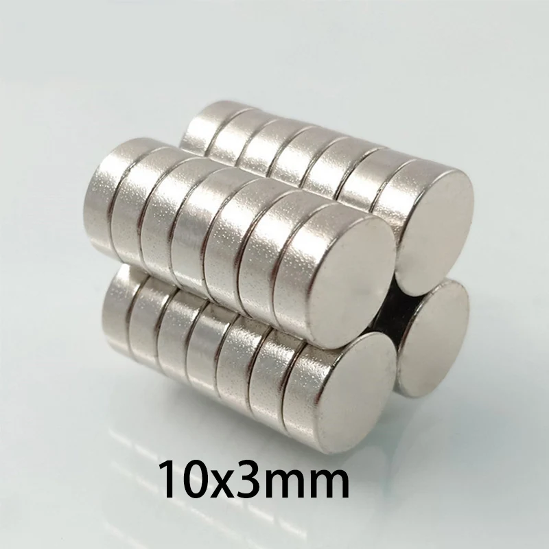 10/20pcs 10x3mm & 6x2mm Magnets - Strong Standard and Compact Versatile Discs for Workshops