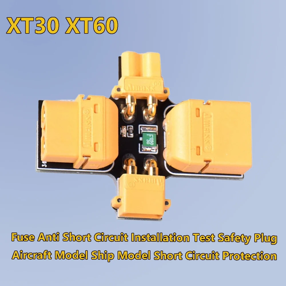 

XT30 XT60 Smoke Stopper Male Female 1-6S Self-healing Resettable Fuse Smoke Test Tool for RC Model FPV Drone Boat Pasrt JHEMCU
