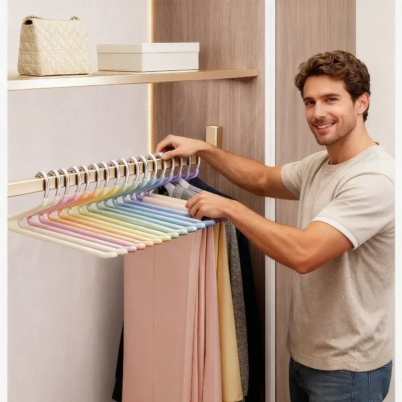 Colorful Duck Shaped Pants Rack, Strong Load-bearing, Wardrobe Specific, Space Saving, Suitable for Jeans/long Skirts