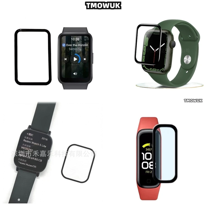

For Garmin Vivoactive 5 6 Samsung Fit 2 3 Huawei Watch D FIT2 Redmi Watch5 Lite - Anti - Fingerprint Soft Flexible Screen Protec