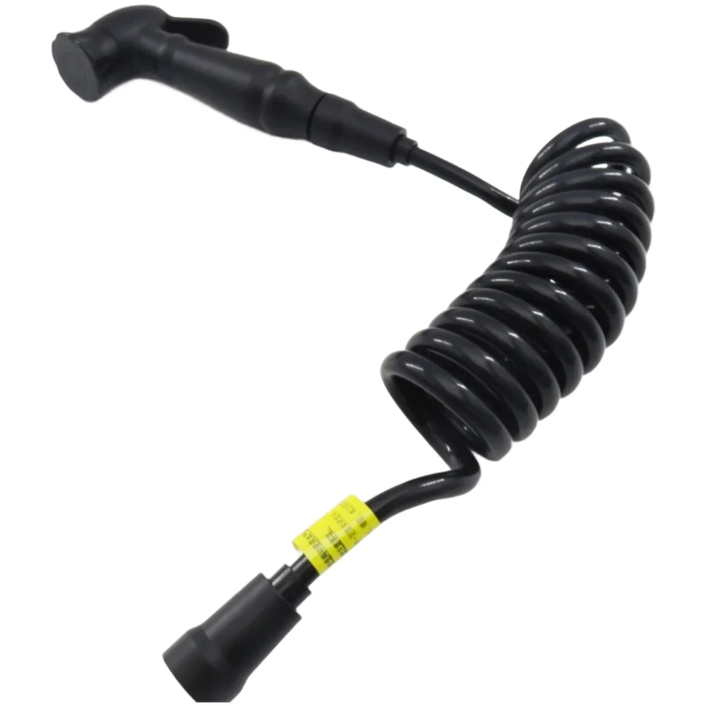 Black Toilet Spray Cleaner Dual Outlet Angle Valve Cleaner Bath Sprayer Retro Bathroom Sprayer One In Two Out Design