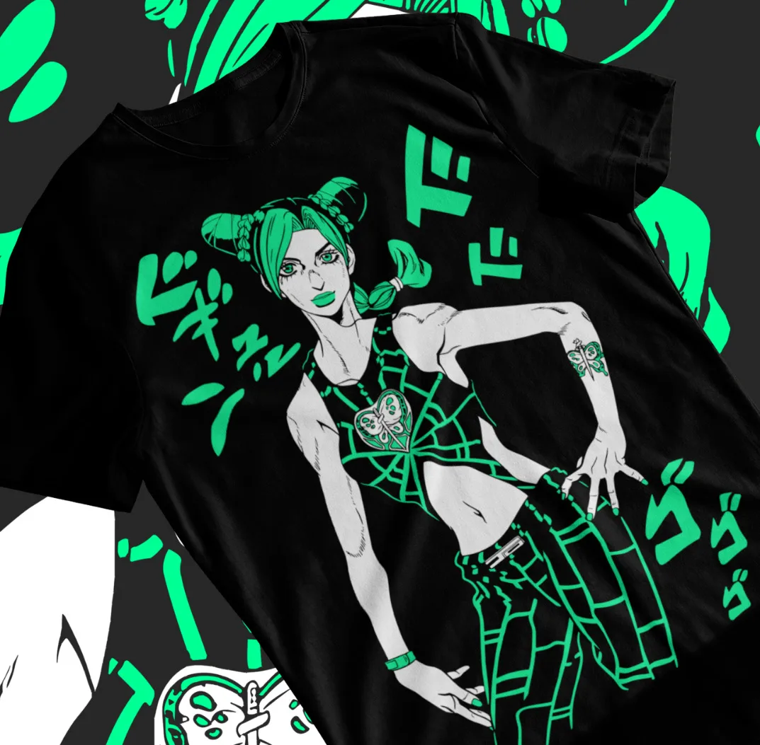 

Jolyne Cujoh T-Shirt Stone Ocean JoJo's Bizarre Adventure Anime Girl Soft Tee