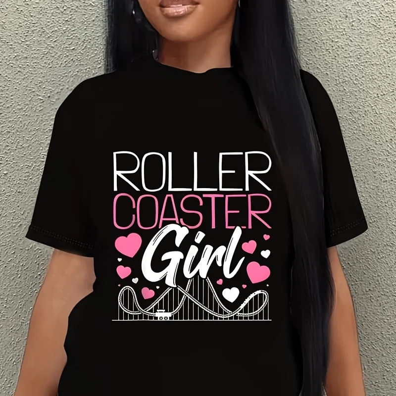 Vintage Roller Coaster Crew I Family Roller Coaster Women's Plus Size T-Shirt 100% Cotton 220g