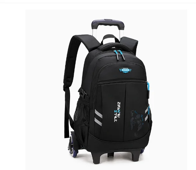 Rolling Backpack for Middle School Boys: Large Capacity, Stylish & Trendy for Campus Use Suitable for Elementary Students