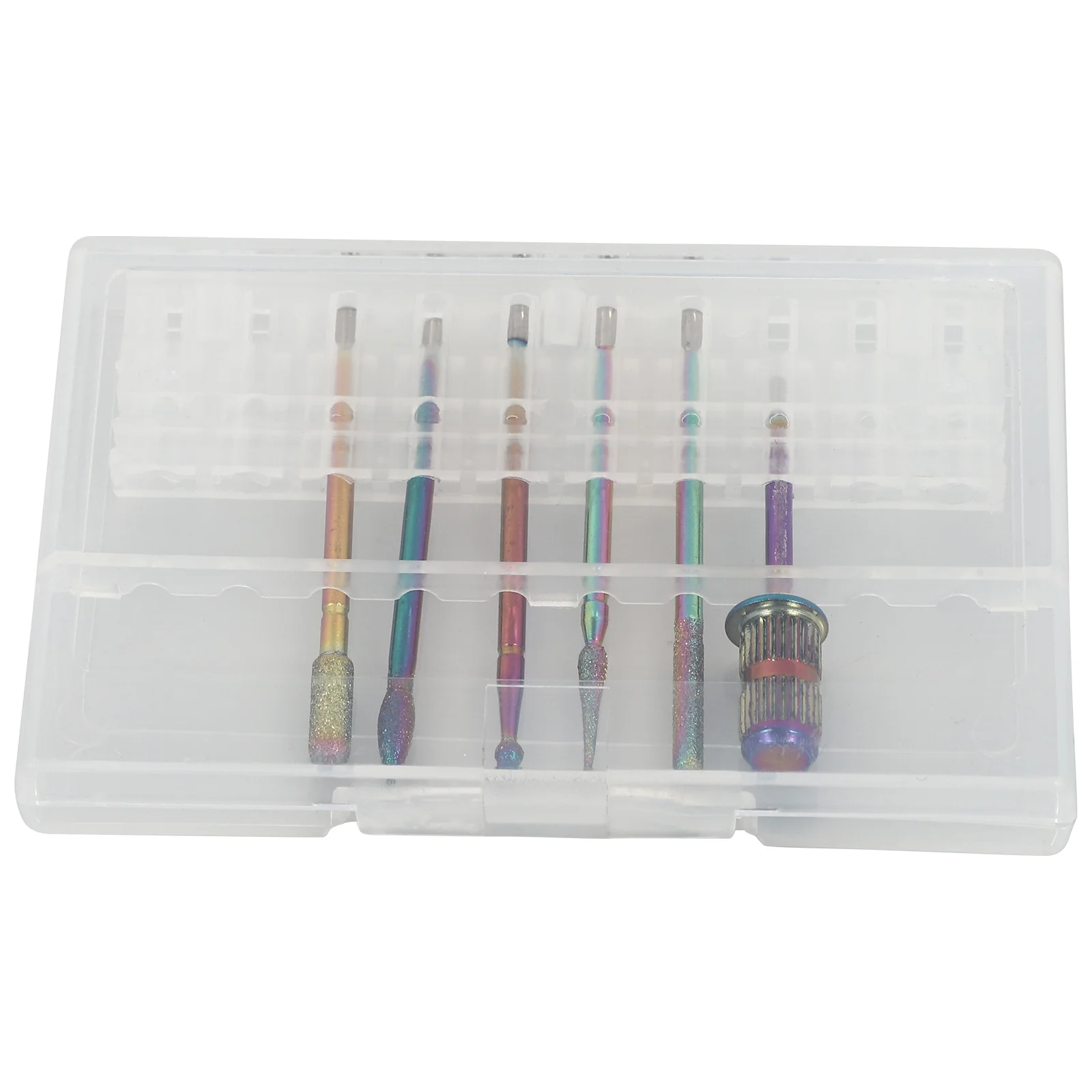 6Pcs Manicure Grinding Heads Set Premium Nail Polishing Tools for Natural and Artificial Nails Manicure Drill Bits Accessories