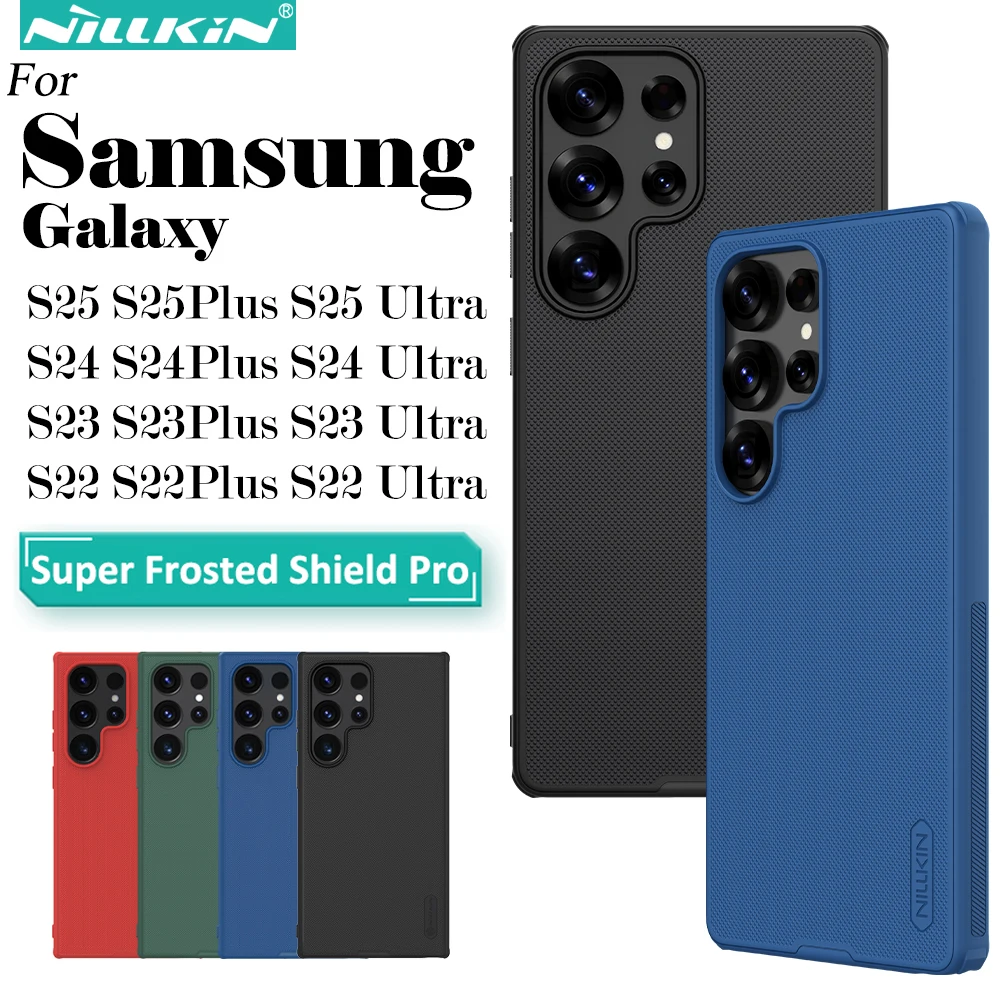 Nillkin für Samsung Galaxy S25 Ultra S24 Ultra S23 Ultra S22 Ultra Serie Frosted Shield Pro Handyhülle Schutz Rückseite