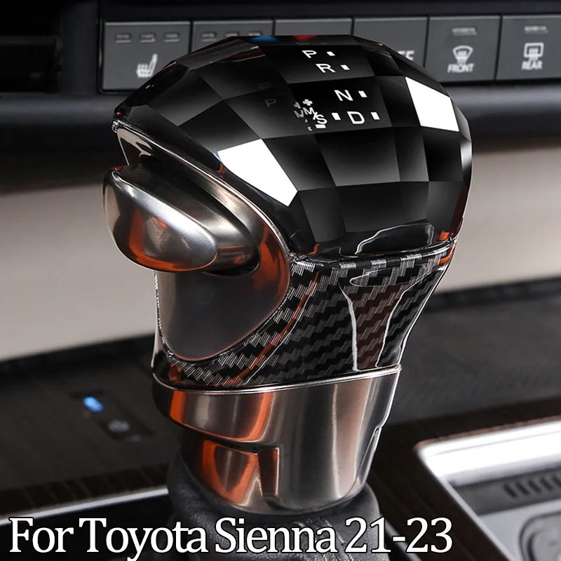 For Toyota Sienna 2021 2022 2023 Crystal Gear Shift Knob with LED Atmosphere Light LHD