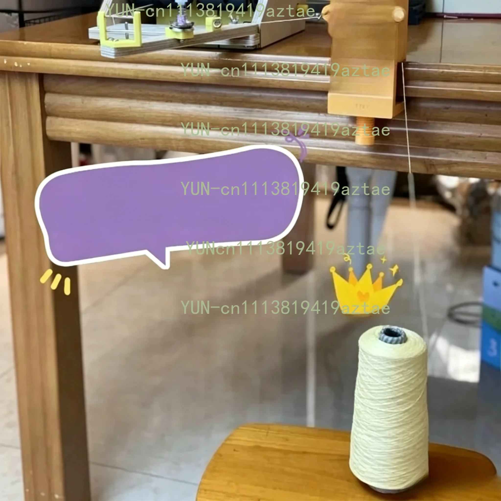Electric Automatic Yarn Winder Portable Motor Cone Thread Winding Machine DIY Knitting Crochet Wooden Thread Holder