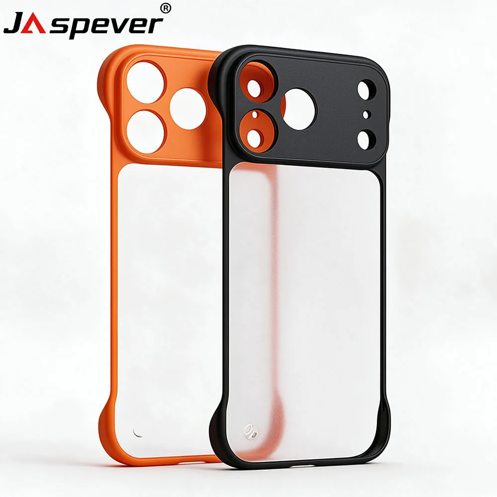 2in1 Hybrid Half‑Wrapped Pc Hard Case For iPhone 18 17 Pro Max iPhone18ProMax Matte Frameless Soft Tpu Borderless Frosted Shell