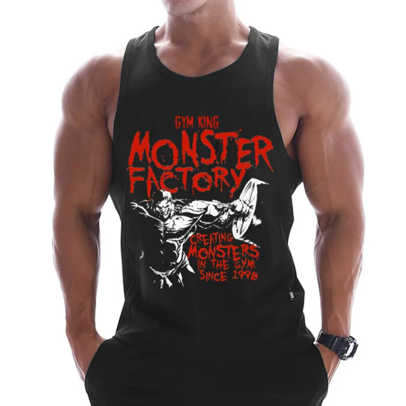 Fitness Clothing Men Muscle Shirt Cotton Men Tank Top Workout Bodybuilding Men Sportwear Tank Top Sleeveless Vest