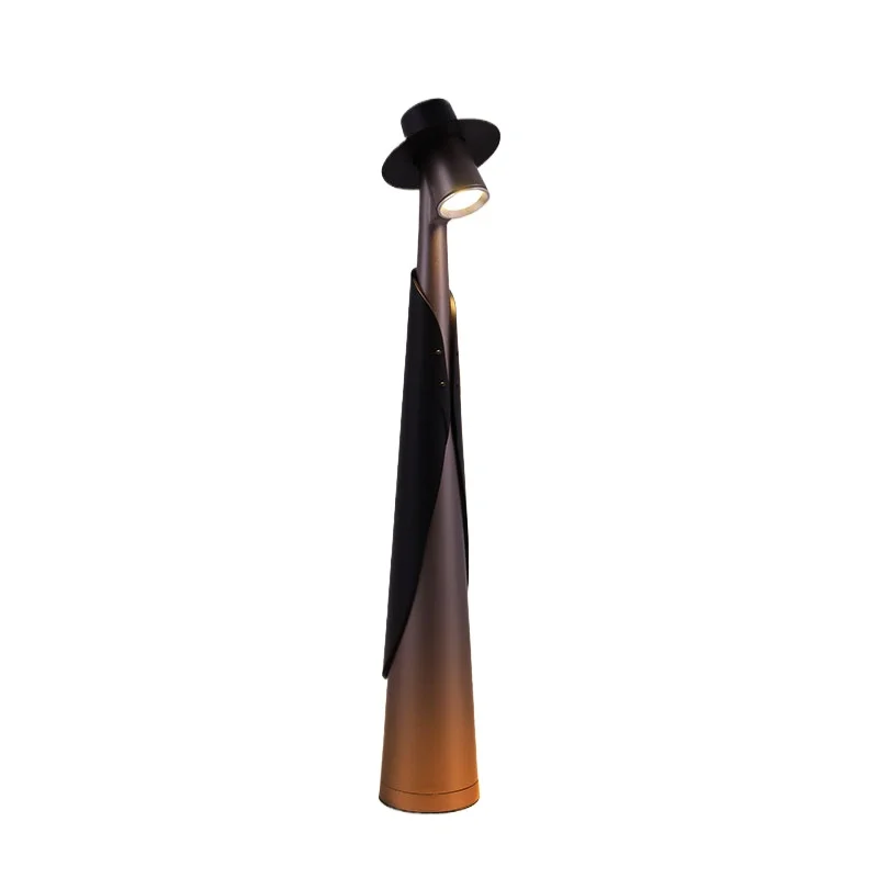 Creative Portable Rechargeable Desk Lamp Three Level Adjustment Aluminum Atmospheric Desk Lamp