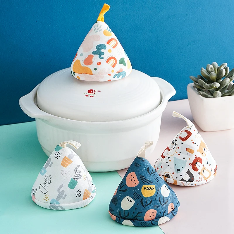 

Adorable Japanese Style Heat Resistant Pot Lid Cover Kitchen Pot Handle Enamel Cast Iron Pot Ear Covers Heat Insulat...