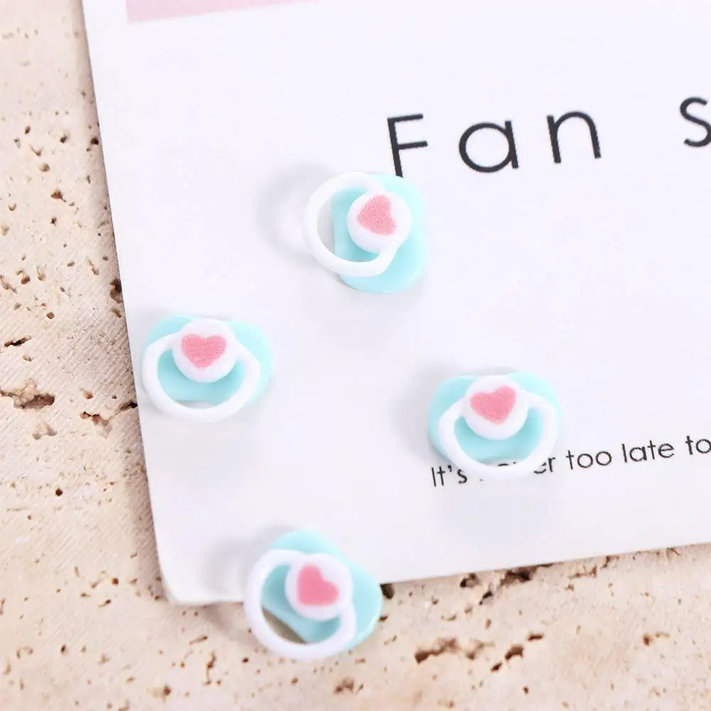 4Pcs Pacifier Model Mini Pacifier Miniature Plastic BJD Dummy Pacifier Cute Pink/Blue Pacifier Accessories Play House