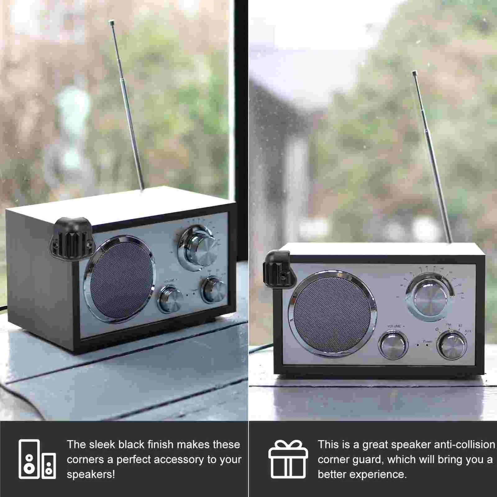 Protectores de caja de sonido, protectores de esquina de altavoz, protectores de esquina de plástico para Audio, reemplazo de protección de altavoz