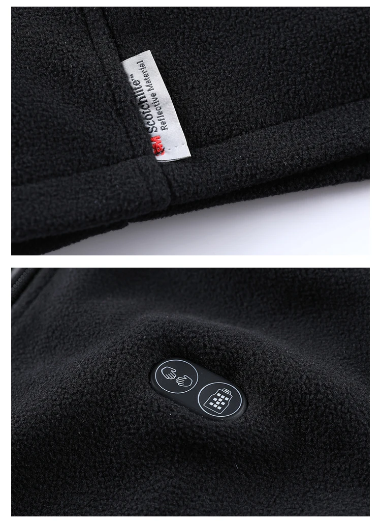 Zone 17 Intelligente Heizweste mit Reißverschluss, Isolierende und Wärmeisolierende Jacke für Outdoor-Aktivitäten, ohne Powerpack. Ca – Detail 18