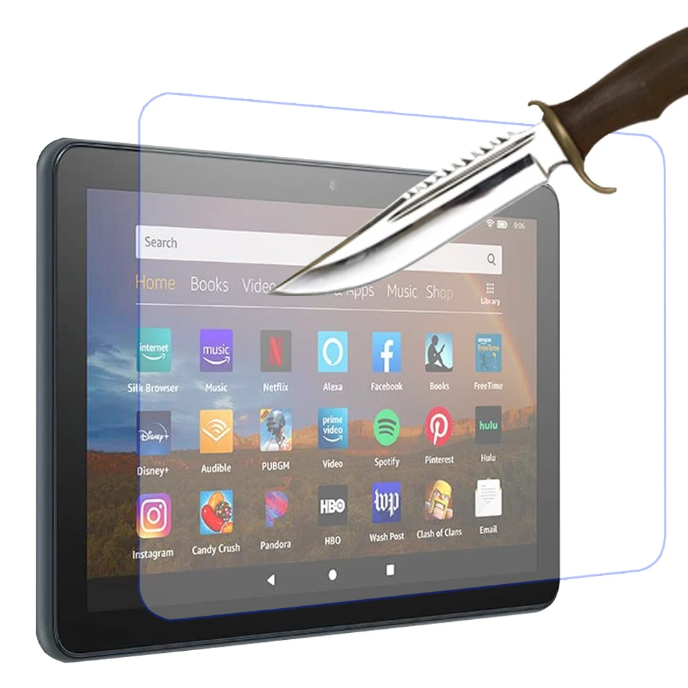 for Amazon fire HD 8 plus kids pro 2022 12th generation 8'' Tempered glass screen protector tablet Protective film 9H hardness