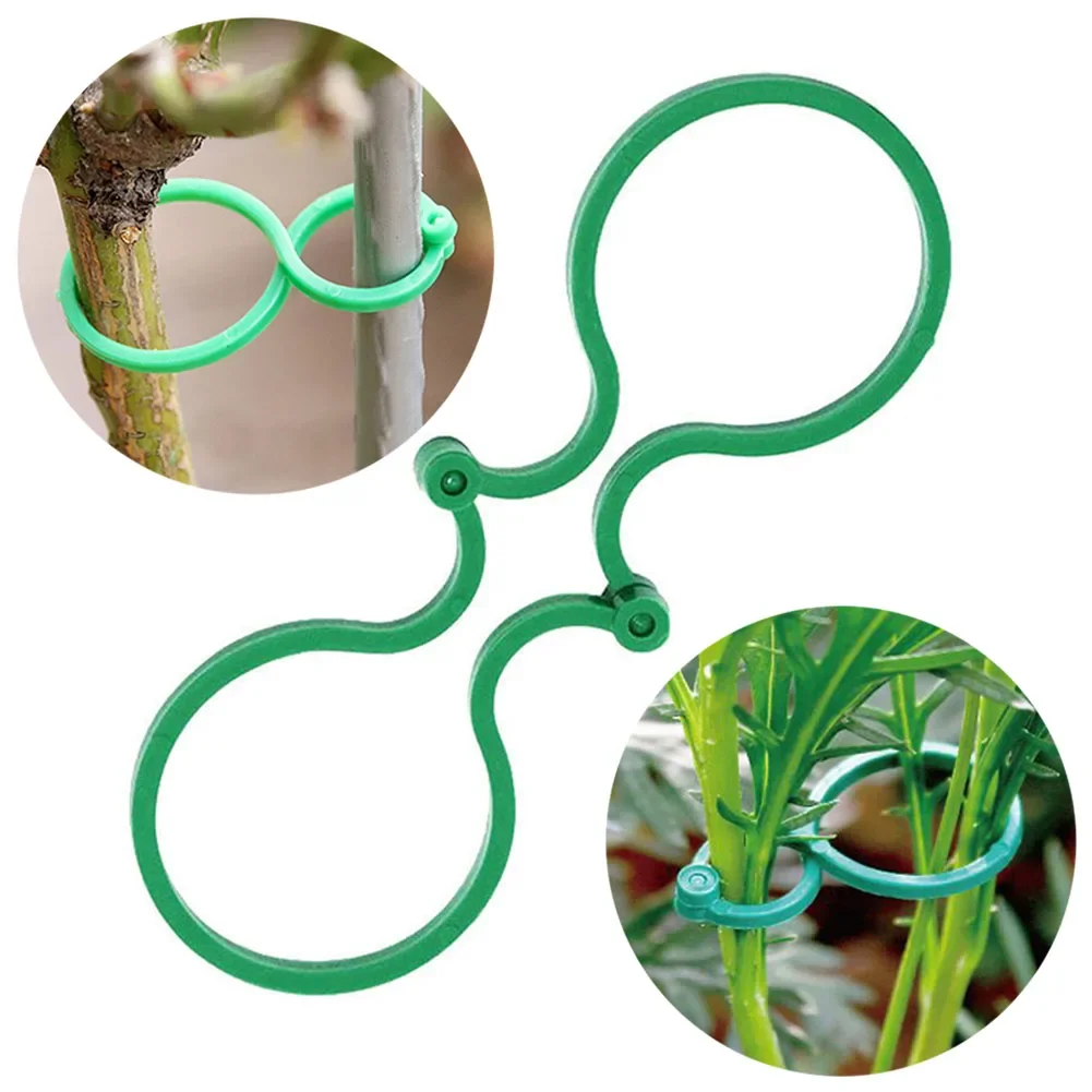 100 Pcs Garden Plant Twist Clip Ties Supports Vegetable New Tomato Growing Connects Protection Grafting Fixing Tool