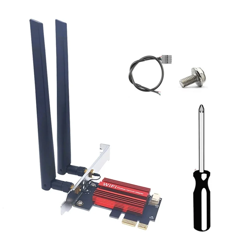 

Exquisite-MT7925 PCI-Express Adapter Card Wifi 7 Tri Band 2.4G/5G/6Ghz 5374Mbps BT5.3 Wireless Desktop Network For Win11/10
