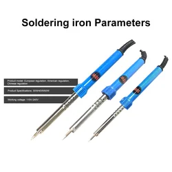 30W/40W/60W Electric Soldering Iron Externally Heated Soldering Iron Tips 220V/110V Heat Pencil Tips Welding Solder Tools