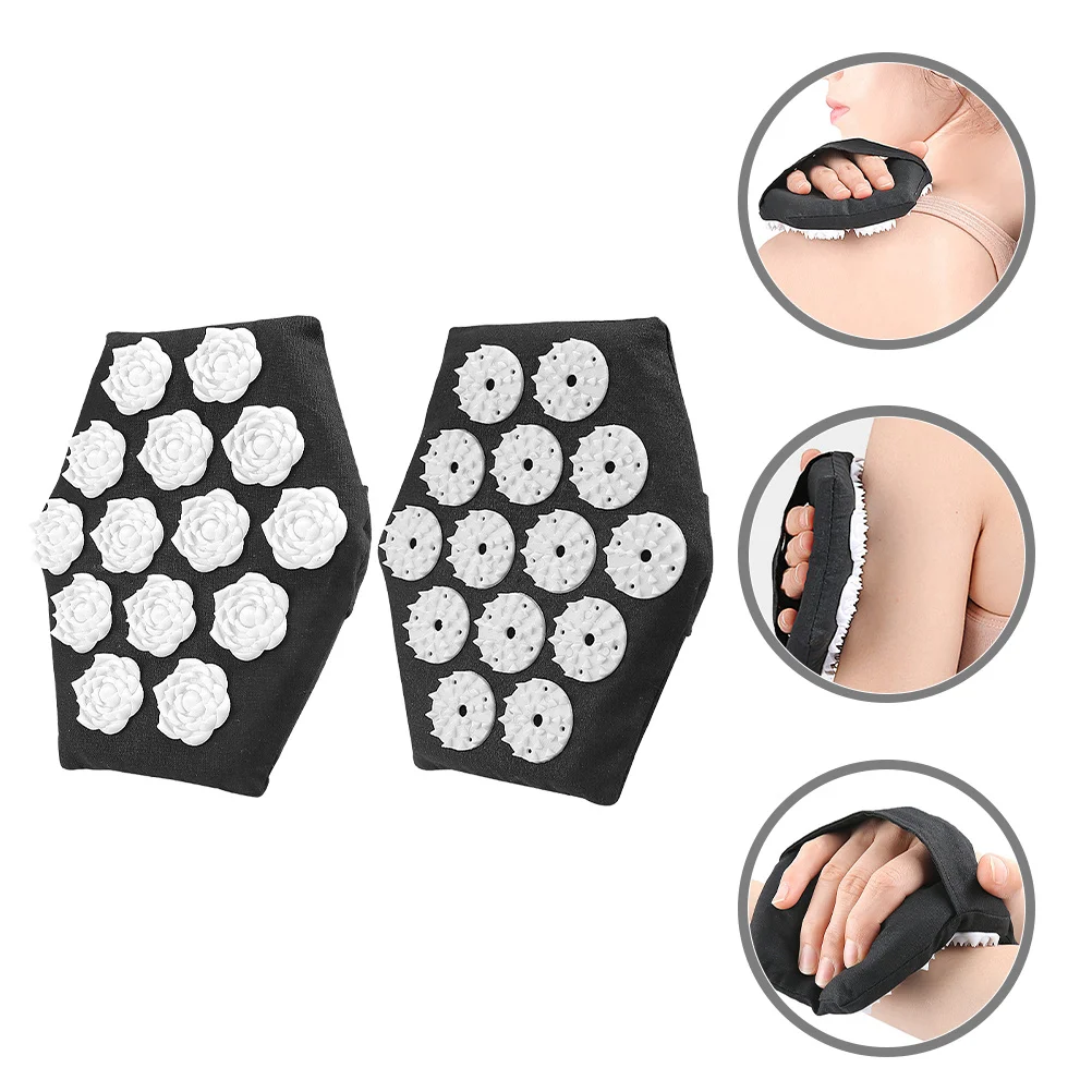 

2 шт., массажные перчатки для спины, удобные ручные массажные перчатки для ежедневного домашнего использования, снимают напряжение в шее, плечах, ладоней