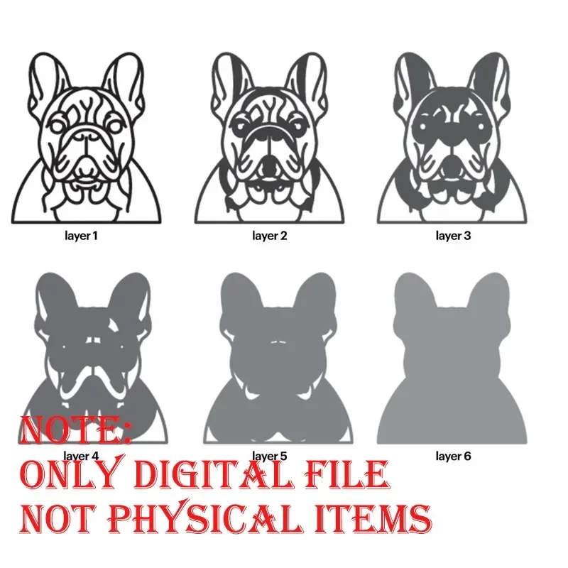 200 Multilayer Mandala Hund SVG DXF EPS Vector Laser Cut CNC Glowforge Dateien Zeichnungen