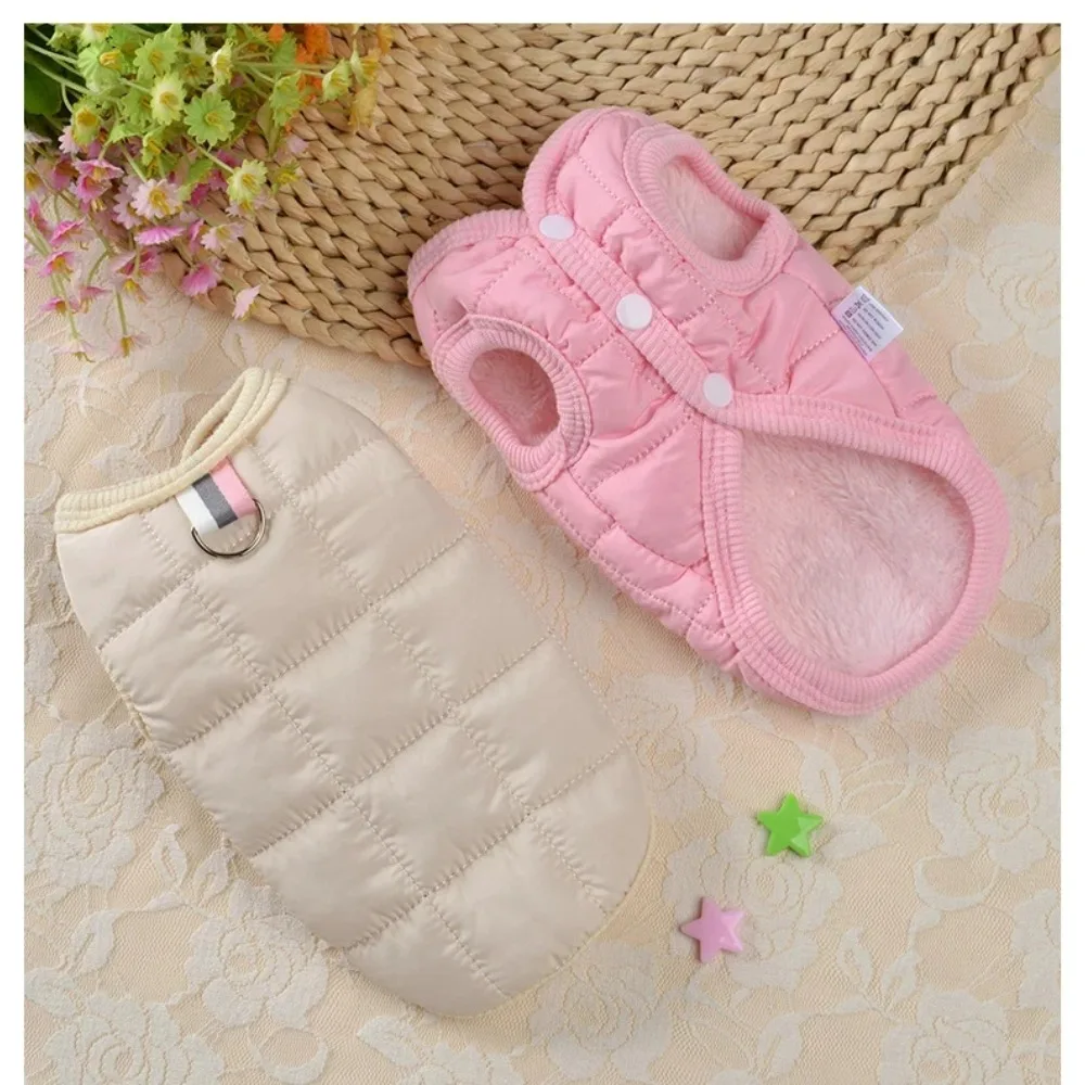Abrigo cálido de invierno para perros, ropa cortavientos para perros pequeños, ropa acolchada, ropa para chihuahua, artículos para mascotas