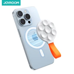 Joyroom Magnetic Suction Cup Phone Mount for Phone Case Grip Stand Holder Mirror Shower Silicone Suction Phone Stand for iPhone