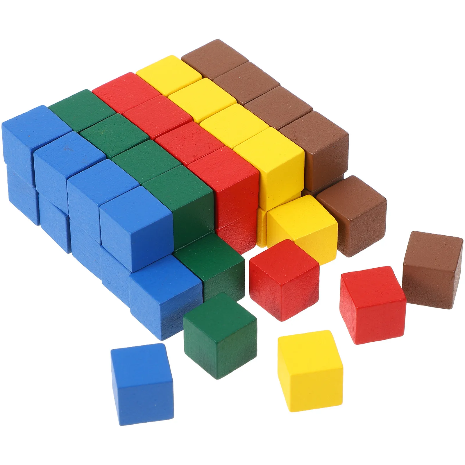 

100Pcs Chess Pieces Accessories Unique Hand Chess Piece Mini Wood Cubes 1x1cm Simple Design Bulk Replacement Pieces for