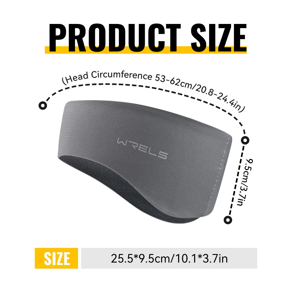 WRELS غطاء للأذنين من الصوف الدافئ غطاء للأذنين غطاء شتوي للطقس البارد فتل الرطوبة شتاء دافئ الصوف عقال للرياضة في الهواء الطلق