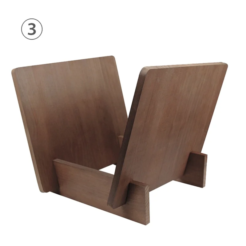 HFES Soporte de almacenamiento de discos de vinilo Soporte de madera maciza Pantalla de escritorio Colección de registros de música Durable