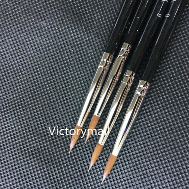 Dental Lab Porcelain Brush Pens 6 #   Pióro do kształtowania zębów Materiał laboratorium dentystycznego Narzędzia technika dentystycznego 4szt/zestaw